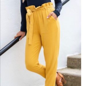 Mustard dressy pants